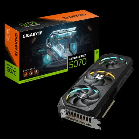 gigabyte video card nvidia geforce rtx 5070 gaming oc 12g (12gb gddr7/192bit, pci-e 5.0, recommended - slika 1