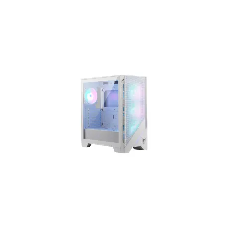 chassis msi mag forge 320r airflow white, atx, mid tower, 4x pre-installed argb fan, 472.5 x 210 x 4 - slika 1