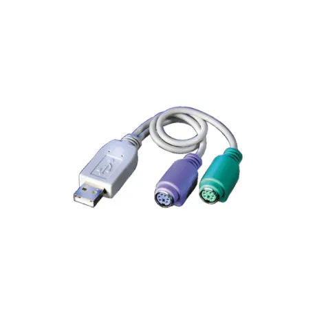Roline VALUE adapter USB2.0 - 2×PS/2, M/F, 0.3m - Umag