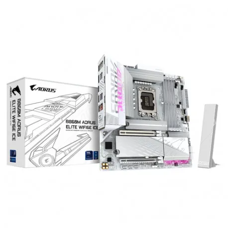 gigabyte b860m aorus elite wf6e ice - slika 1