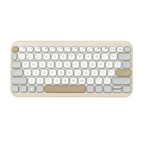 asus kw100, bežična tipkovnica, bež - slika 1