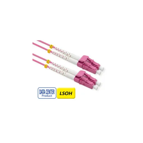 roline value optički mrežni kabel 50/125µm lc/lc duplex, om4, lsoh, ljubičasti, 2.0m - slika 1