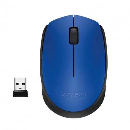 logitech m171 bežični optički miš, plavo-siva - slika 1