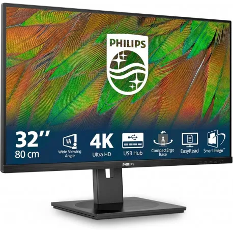 Philips 32" 32B1N3800/00 4K UHD (3840x2160) VA, 350 cd/m2, 3500:1, HDMIx2, DPx1, USB Hub, Pivot - Umag