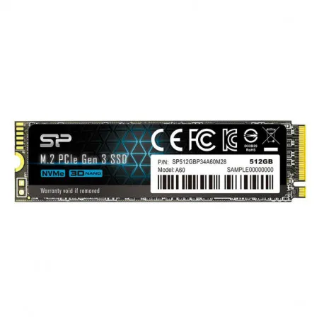 silicon power a60 512gb ssd m.2 2280 pcie nvme gen3x4 - slika 1