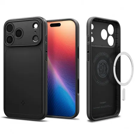 spigen thin fit magsafe, black - iphone 17 pro - slika 1