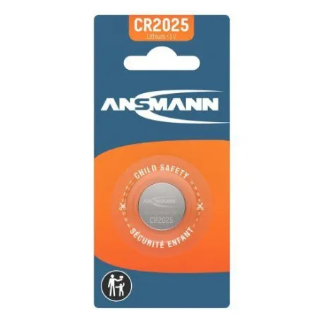 Ansmann Lithium Coin cell CR2025 1pcs blister packaging - Umag