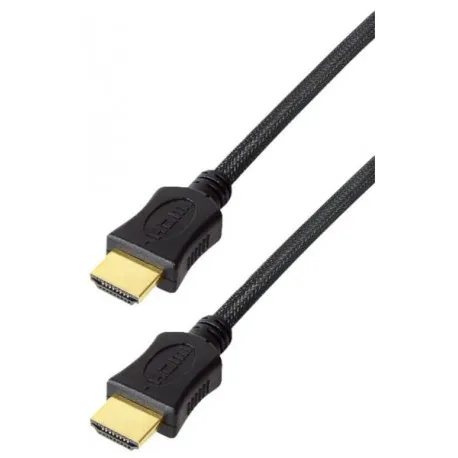 transmedia high speed hdmi braided cable with ethernet 1,5m gold plugs, 4k - slika 1