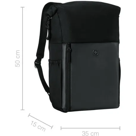 Wenger ruksak UrbanOne Roll-Top za prijenosnik do 15.6",crni - Umag