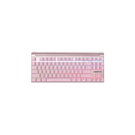 cherry mx 8.0 svjetleća (rgb) igraća tipkovnica, mx red, usb, roza - slika 1