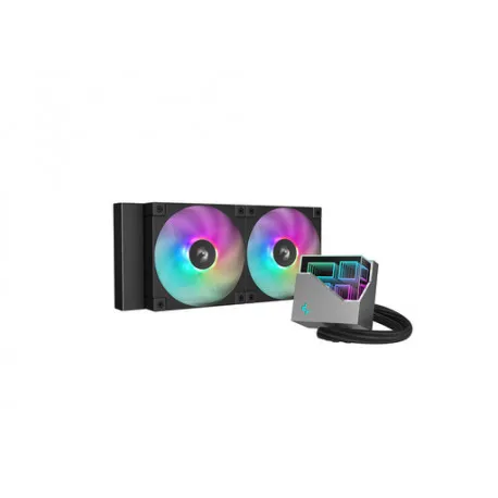 aio liquid cooler deepcool lt240 argb, 240mm, rgb - slika 1