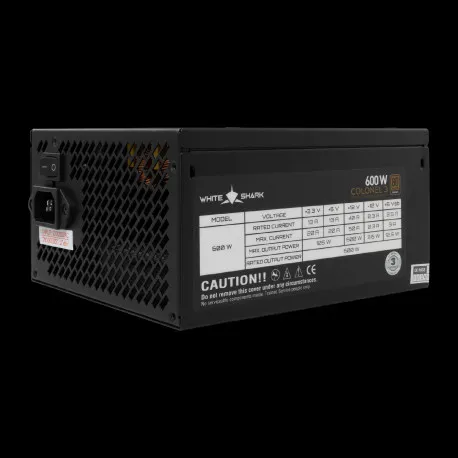 white shark napajanje 600w 80plus bronze gpsu-b600s colonel-3 - slika 1