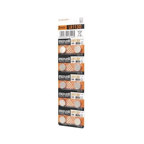 Maxell alk. dugm. baterija LR1130,10kom, 5x2 - Umag