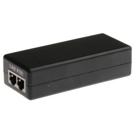 MikroTik OEM pasive Gigabit PoE adapter, 48V 0.5A (24W), grounded with ac cord - Umag