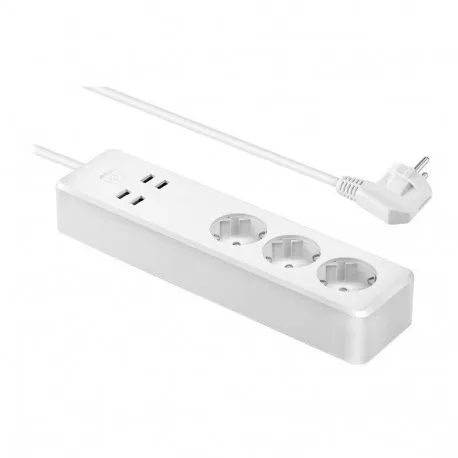 moye voltaic smart power strip 3 eu plugs + 4 usb plugs 3680w 16a - slika 1