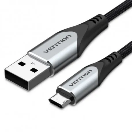 vention usb 2.0 a male to micro-b male cable 2m gray - slika 1