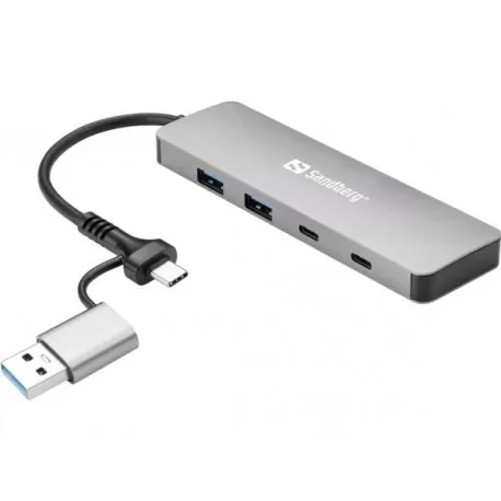 Sandberg USB-C A to 2xUSB-A 2xUSB-C Hub - Umag