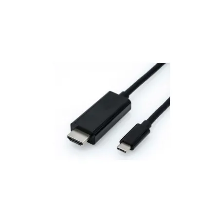 roline usb-c - hdmi kabel, m/m, 1.0m, crni - slika 1