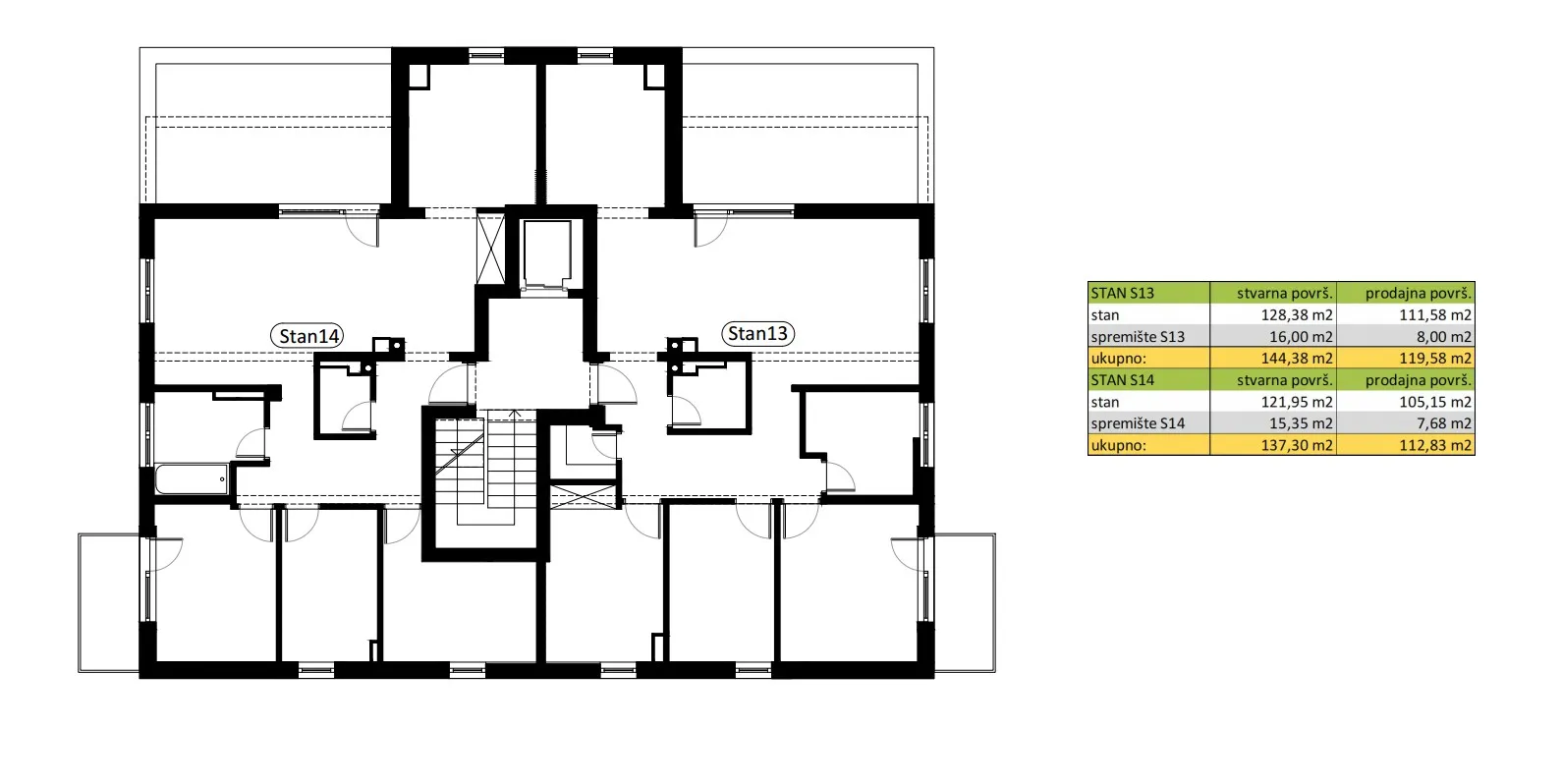 moderan penthouse s terasom i balkonom 144,38m² - slika 9