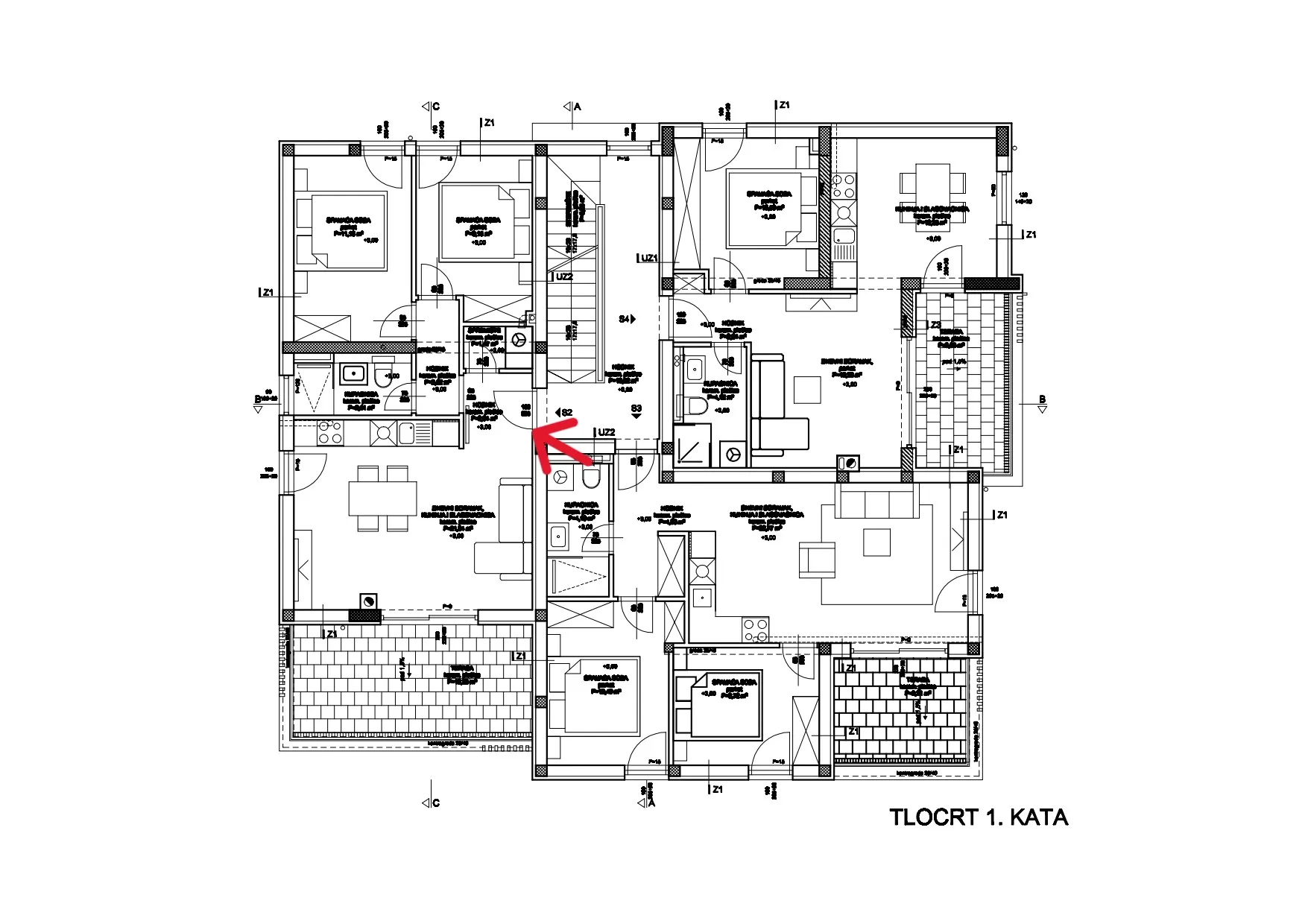 stambena jedinica s-2 – 1. kat | 72,26 m² | vodice, novogradnja - slika 8