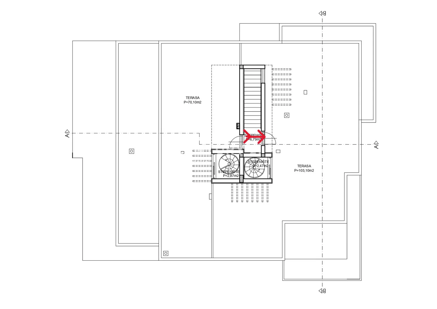 predivan trosoban stan drugi red do mora s krovnim terasama (107,81 m/2) - slika 31