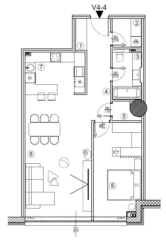 varaždin – centar | dvosobni stan 71,66 m² | spremište | 4. kat | ekskluzivna novogradnja | energetski razred a - slika 2