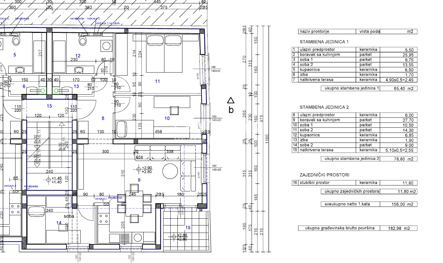 varaždin | četverosobni stan 78,9 m² + terasa | 1. kat | novogradnja | odmah useljivo - slika 30