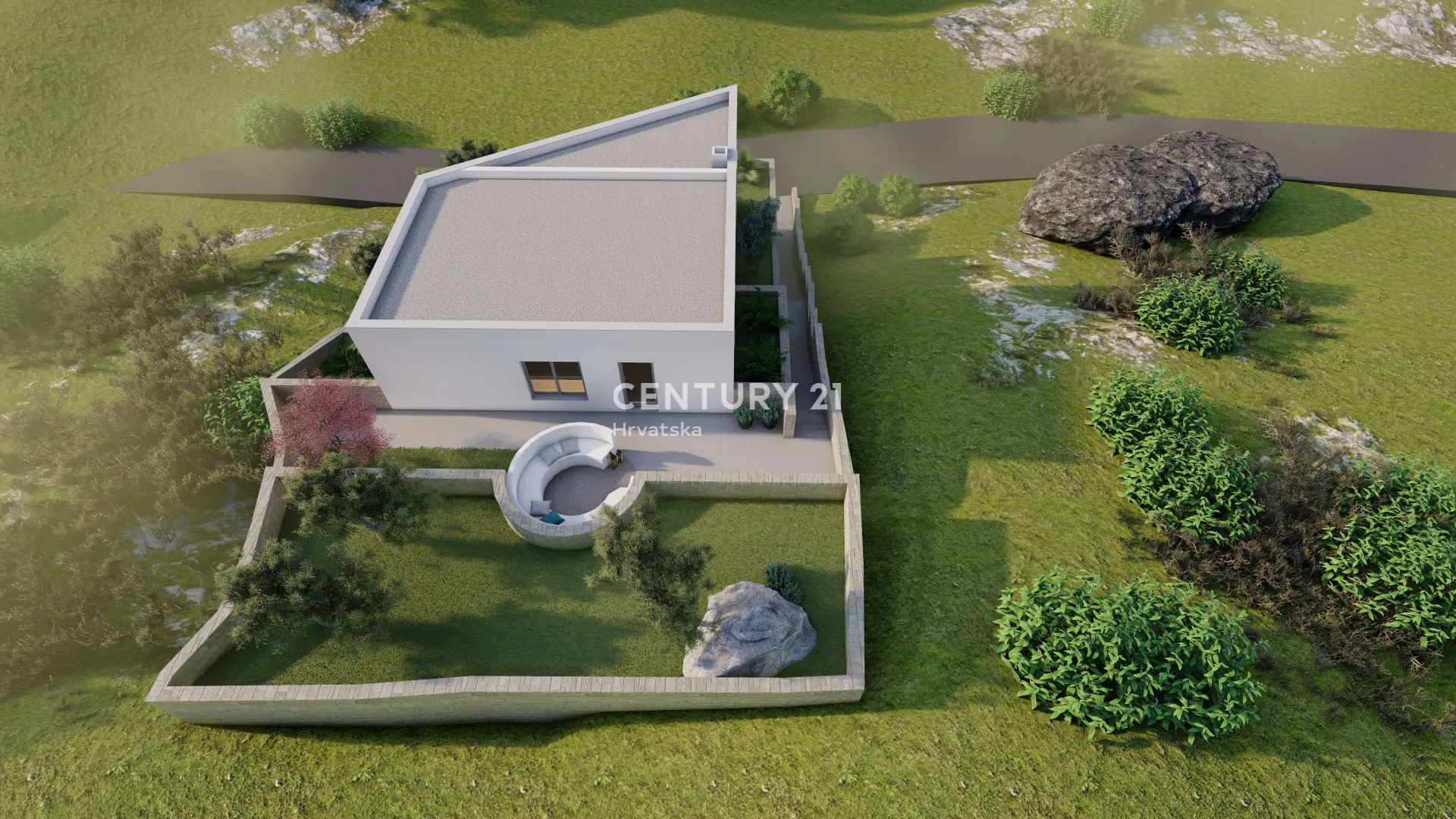 građevinsko zemljište s projektom luksuzne vile( pogled more ) 180 m od mora - slika 18