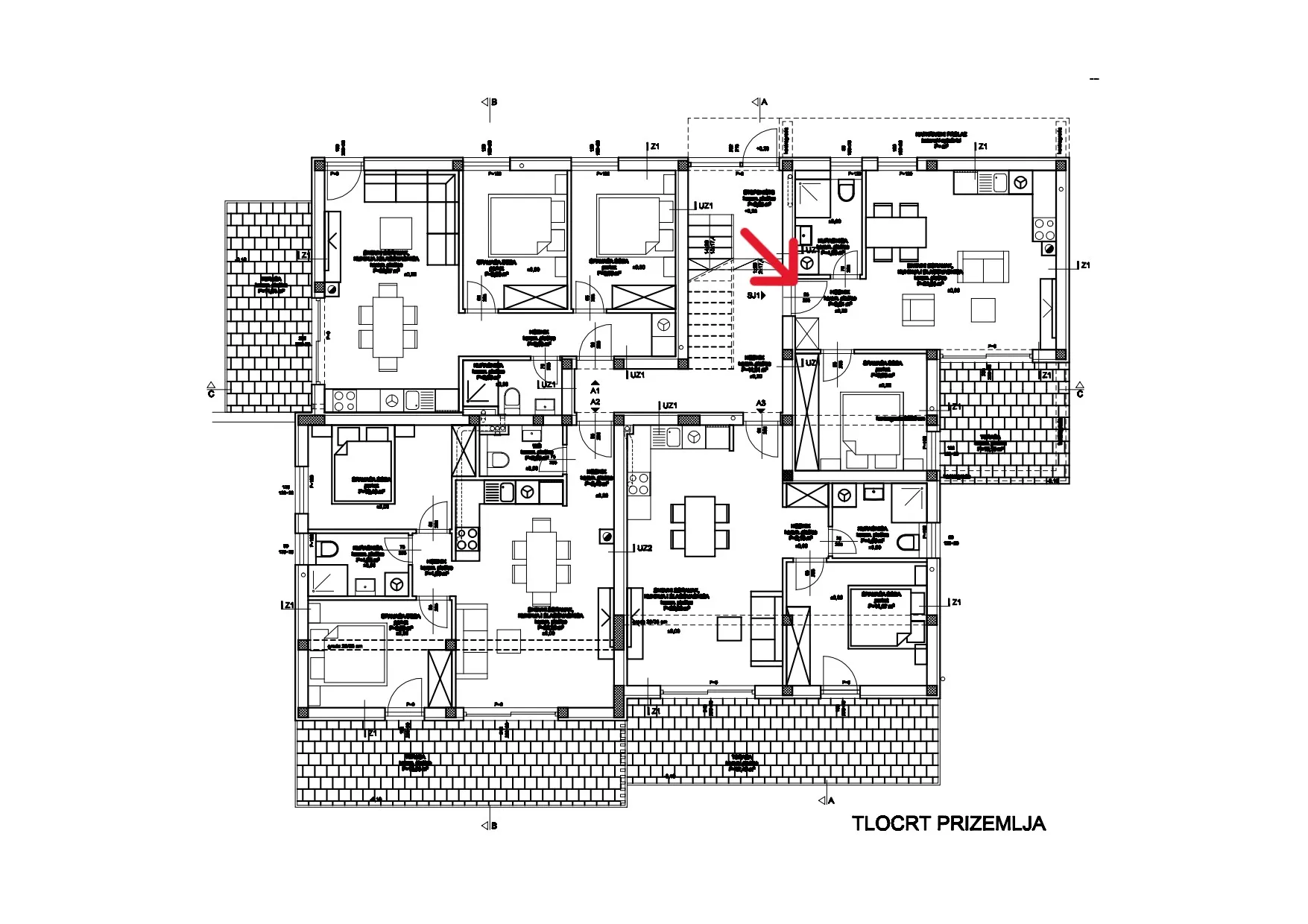 stambena jedinica sj1 – prizemlje s vrtom | 54,00 m² | vodice, novogradnja - slika 17