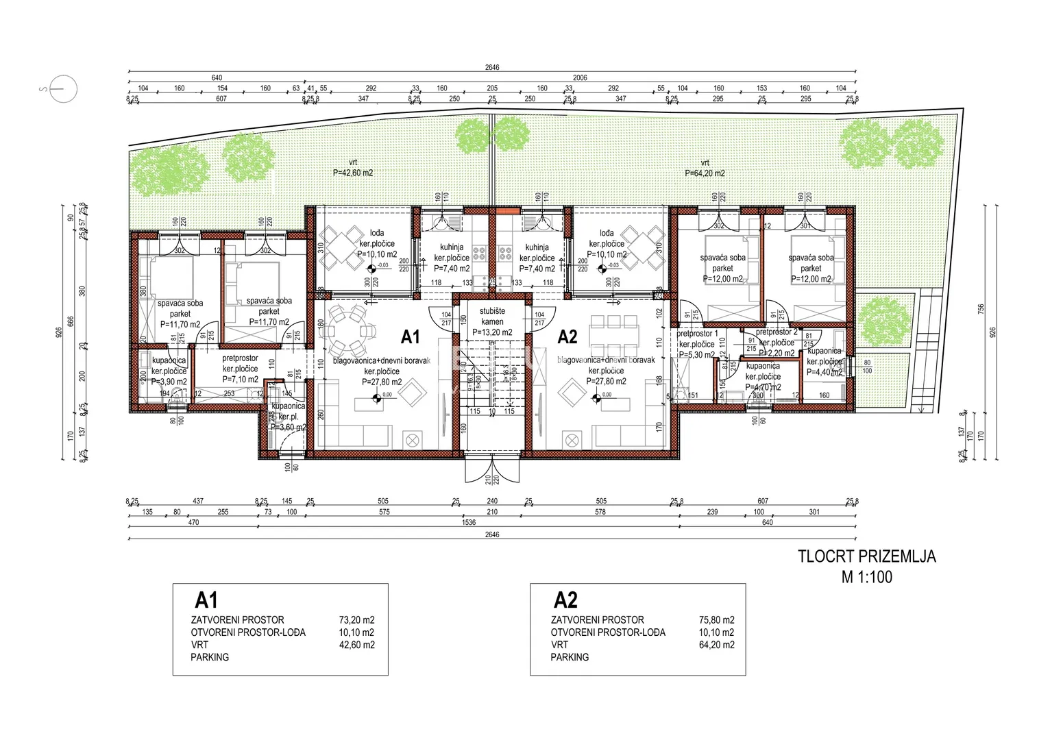 apartman u prizemlju s pogledom na more i vrtom - dolac, primošten - slika 38