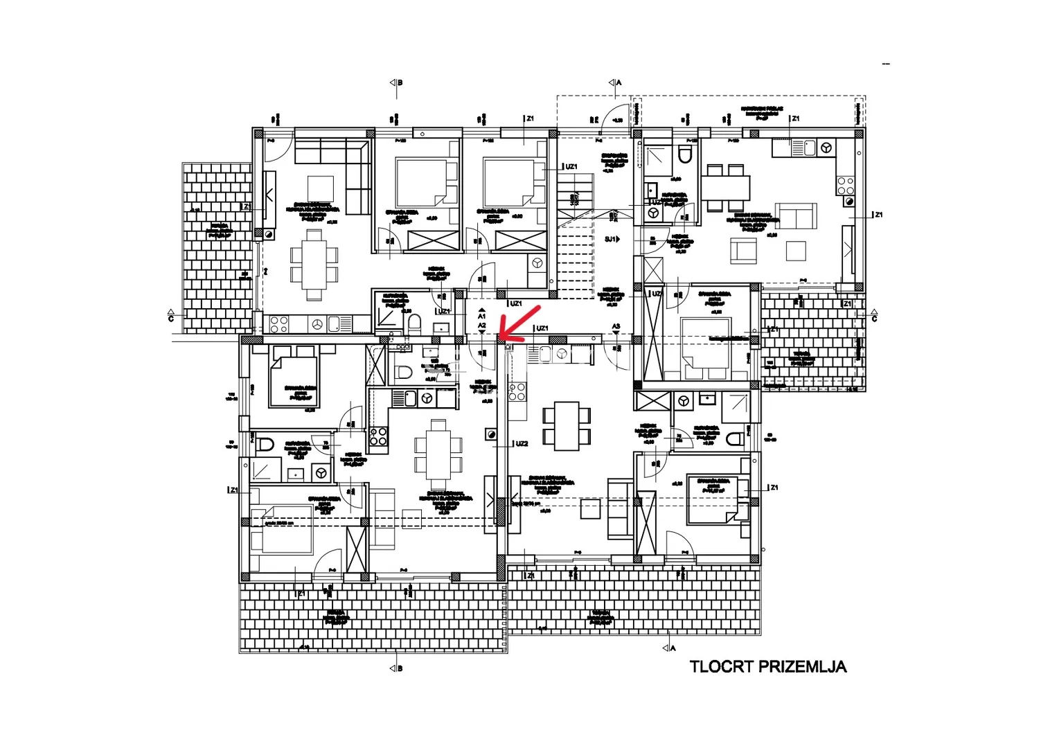 apartman a2 – prizemlje s dvorištem | 96,76 m² | vodice, novogradnja - slika 16