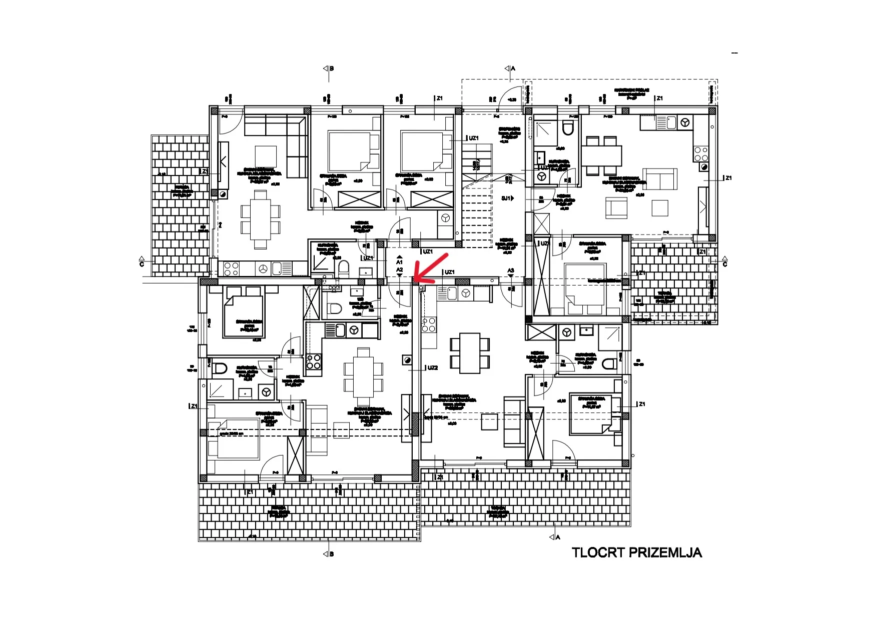 apartman a2 – prizemlje s dvorištem | 96,76 m² | vodice, novogradnja - slika 17
