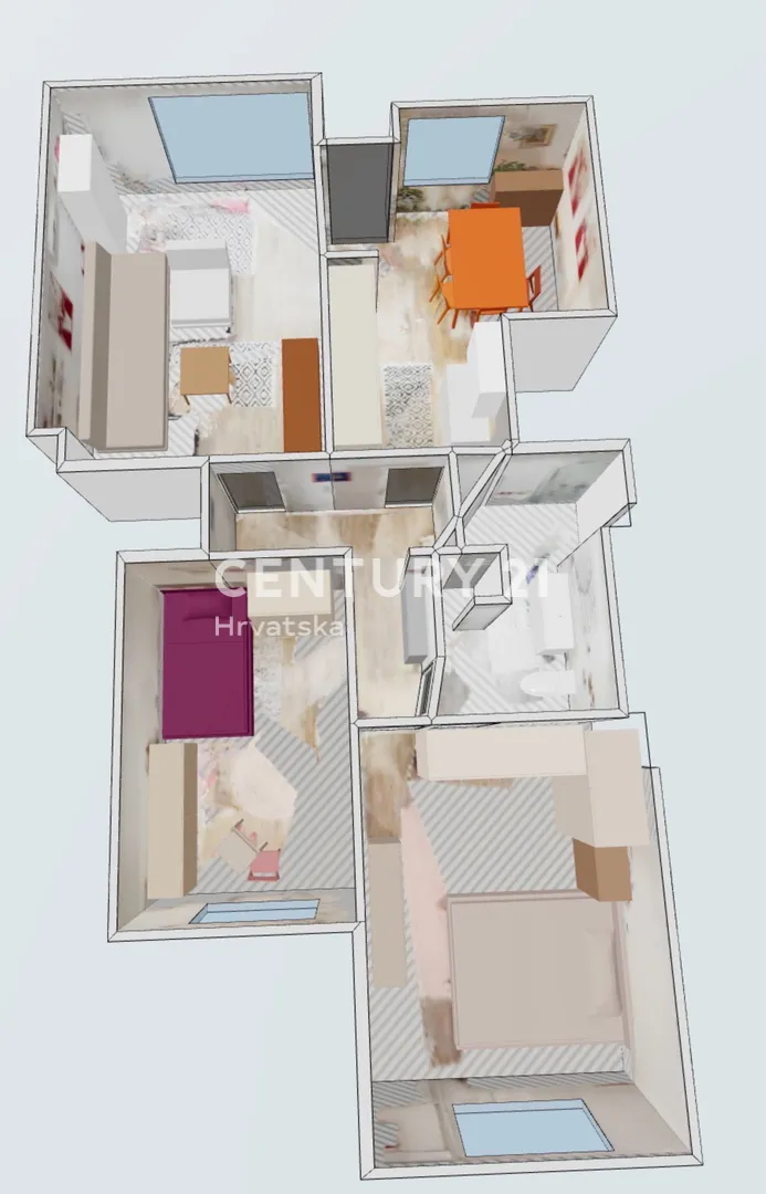 kompletno namješten stan 80,59 m2 bili brig -zadar - slika 35