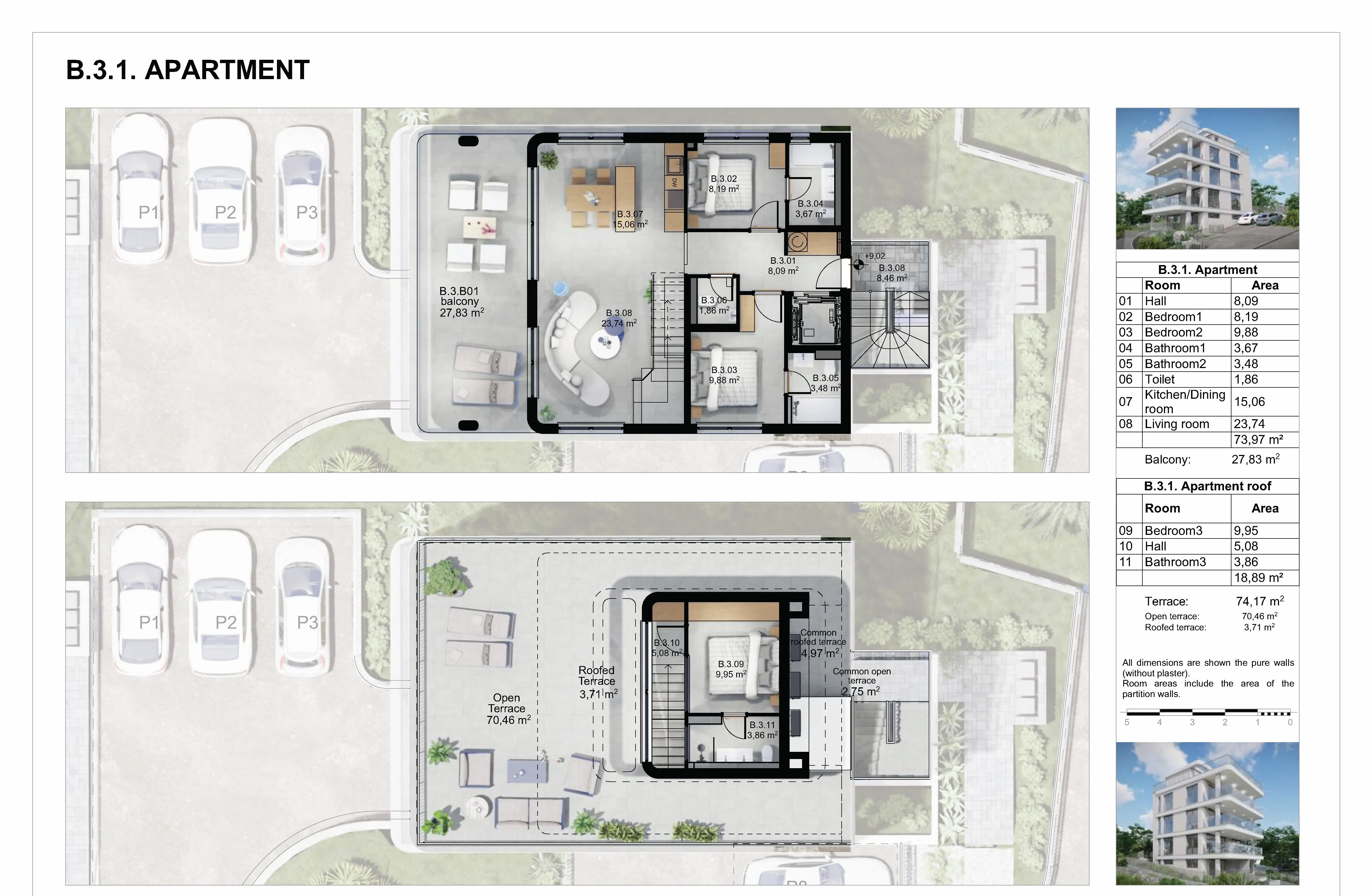 trogir/čiovo – ekskluzivan dvoetažni penthouse na 3. katu s krovnom terasom i panoramskim pogledom na more i otoke - slika 11