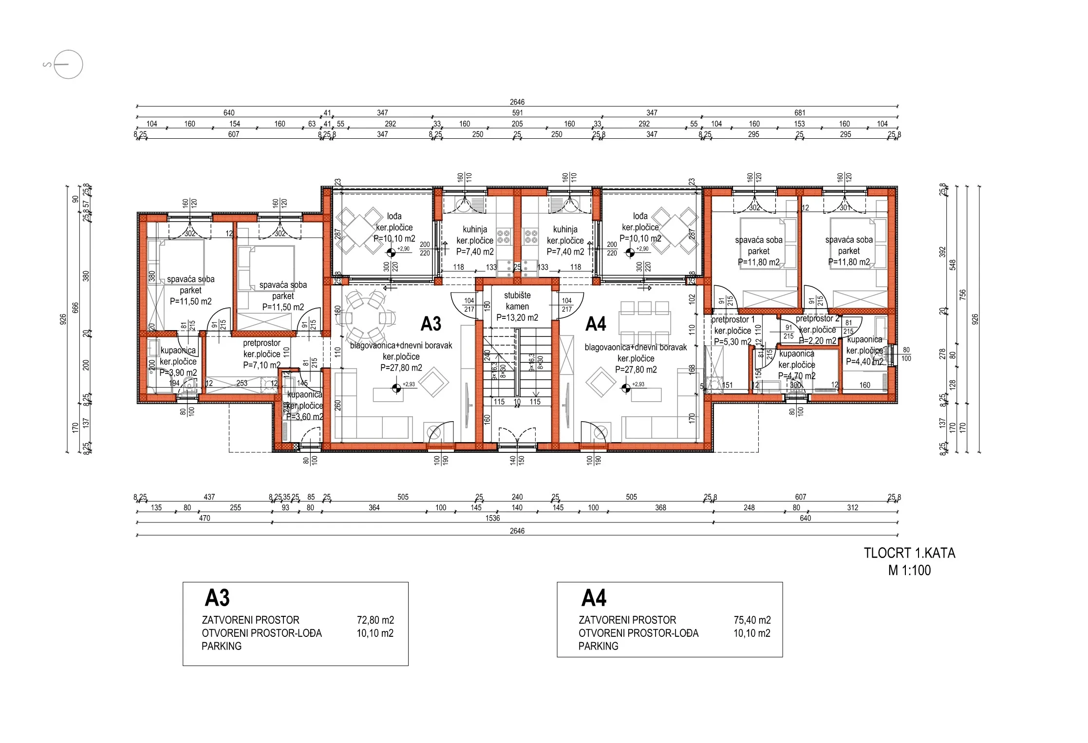 apartman na prvom katu s pogledom na more- dolac, primošten - slika 38