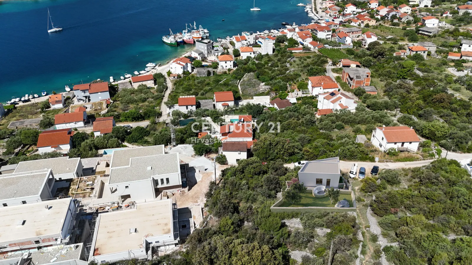 građevinsko zemljište s projektom luksuzne vile( pogled more ) 180 m od mora - slika 11