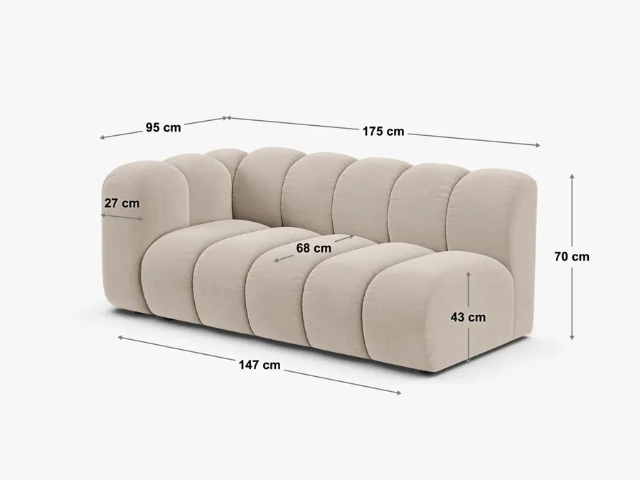 modul lupine 175x95cm, materijal: chenille eden - slika 5
