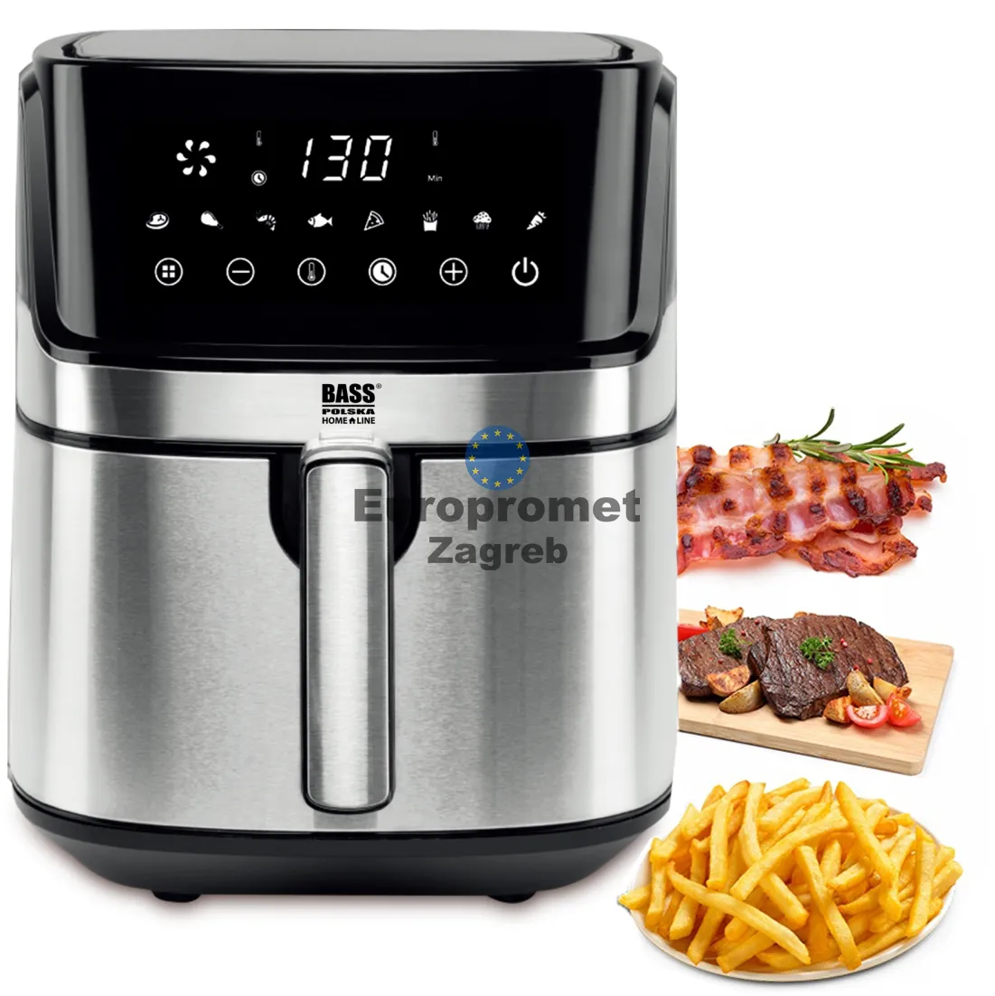 friteza na vrući zrak 6,5l + wifi 1700/2200 w novo!!! - slika 2
