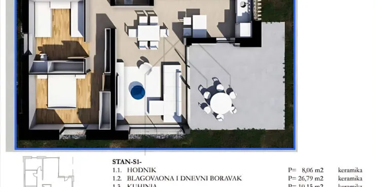 labin, novoizgrađeni stan u urbanoj vili s1 - slika 3