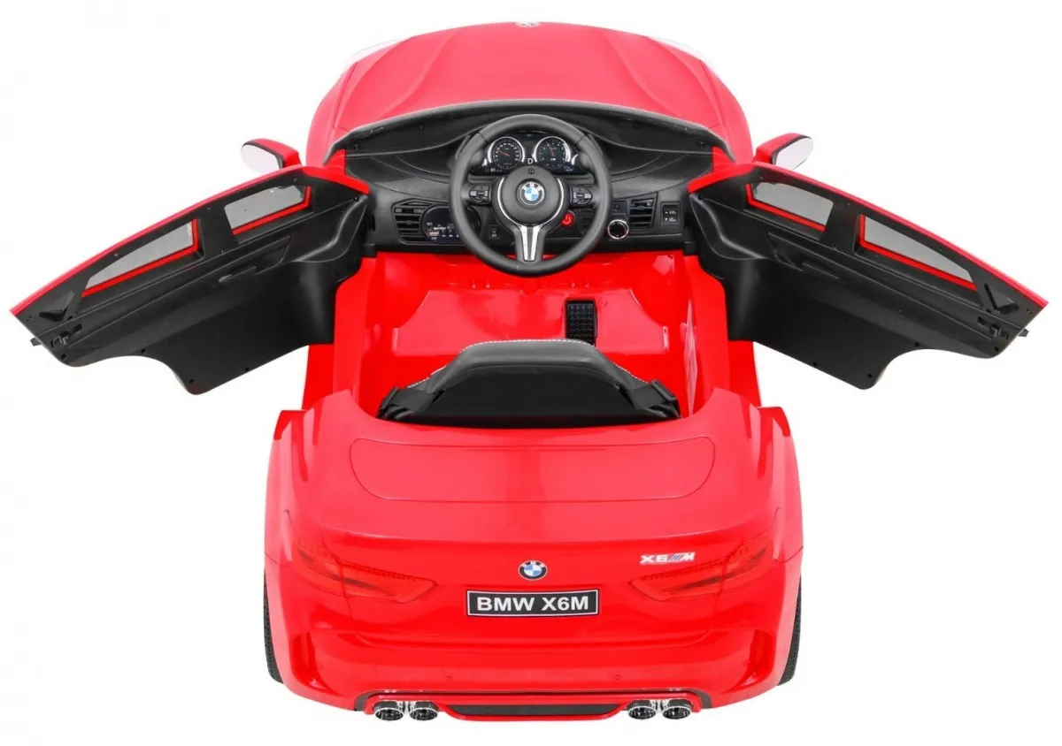 licencirani auto na akumulator bmw x6m - crveni - slika 6