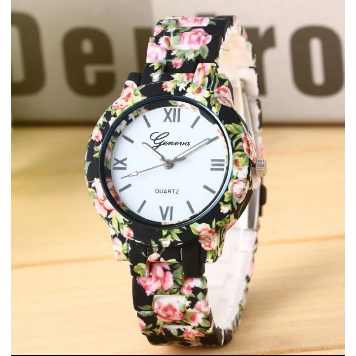 prekrasni ženski geneva sat flower model - slika 6