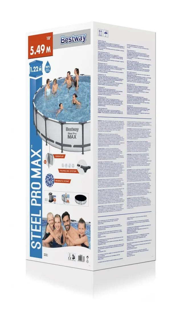 montažni bazen 18ft 549x122cm steelpro 6w1 bestway - slika 5