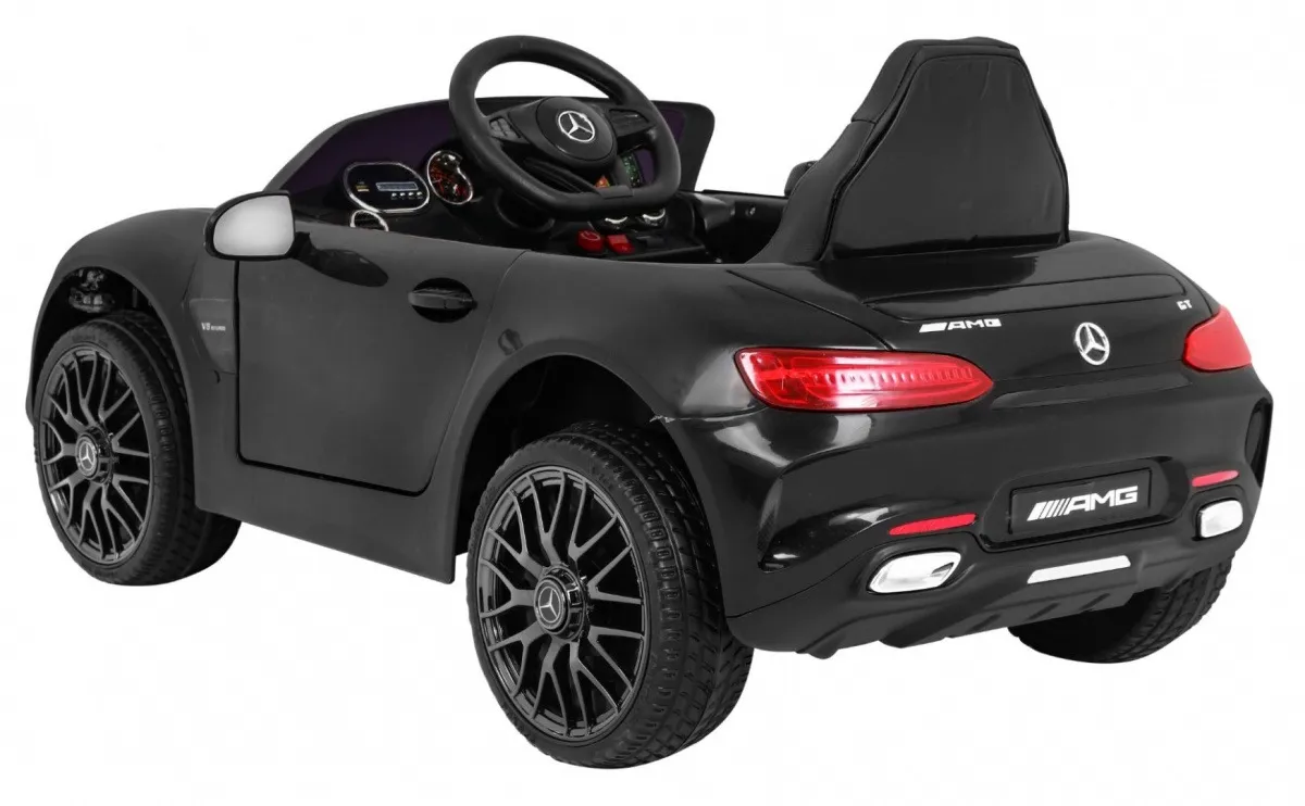 licencirani auto na akumultor mercedes benz gt - crni - slika 4
