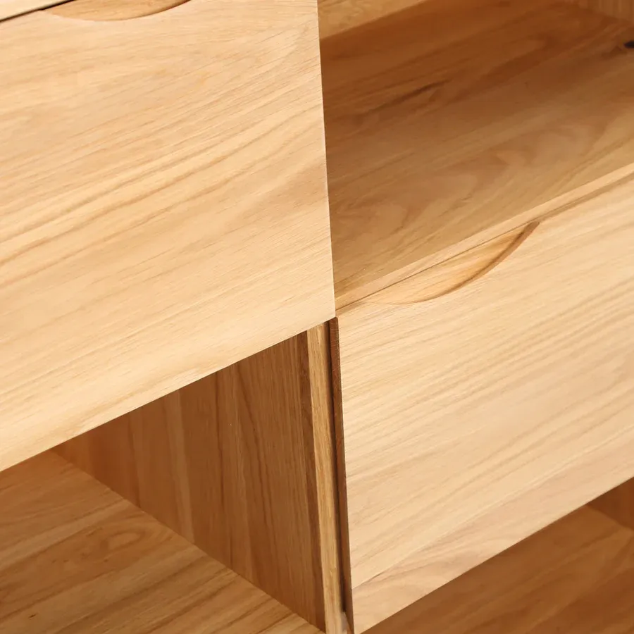 komoda primo alta 107.4x81.1cm, materijal: puno drvo hrast - slika 6