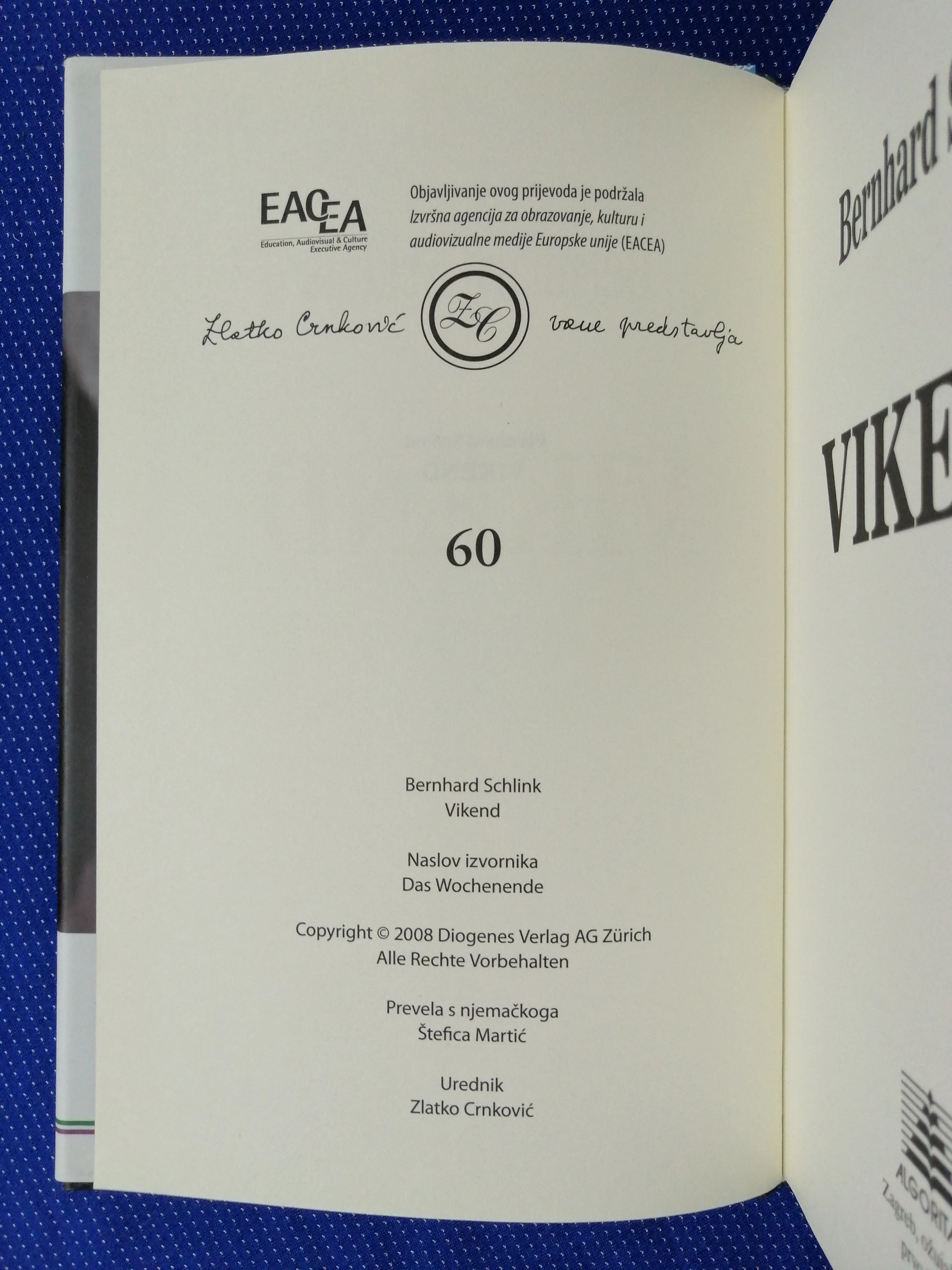 bernhard schlink – vikend - slika 3