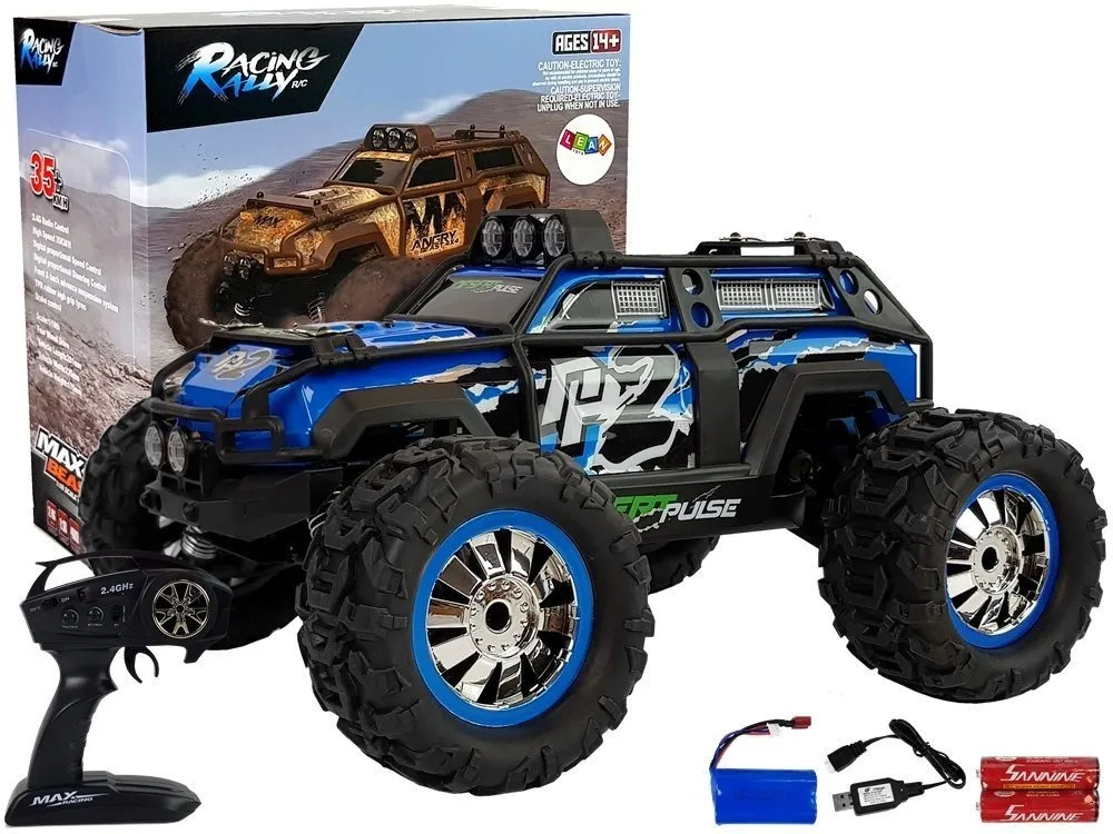Rally Car Remote Controlled Blue 2.4G 1:18 35km/h - Mursko Središće