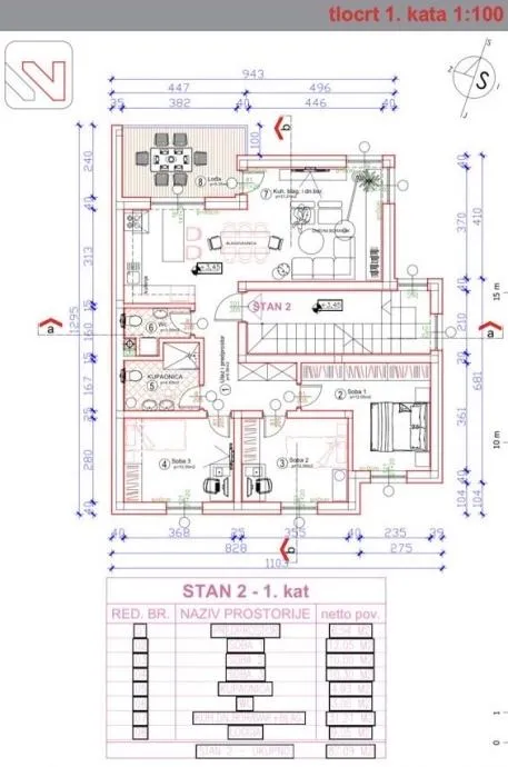 stan: osijek, vatrogasno naselje, 87.13 m2, 1.kat, novogradnja - slika 20