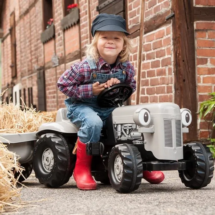 rolly toys traktor na pedale little grey fergie sivi s prikolicom - slika 2