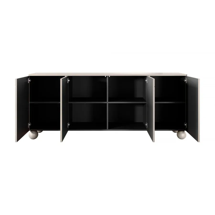 komoda sonatia 200cm, 4 vrata, materijal: mdf - slika 2