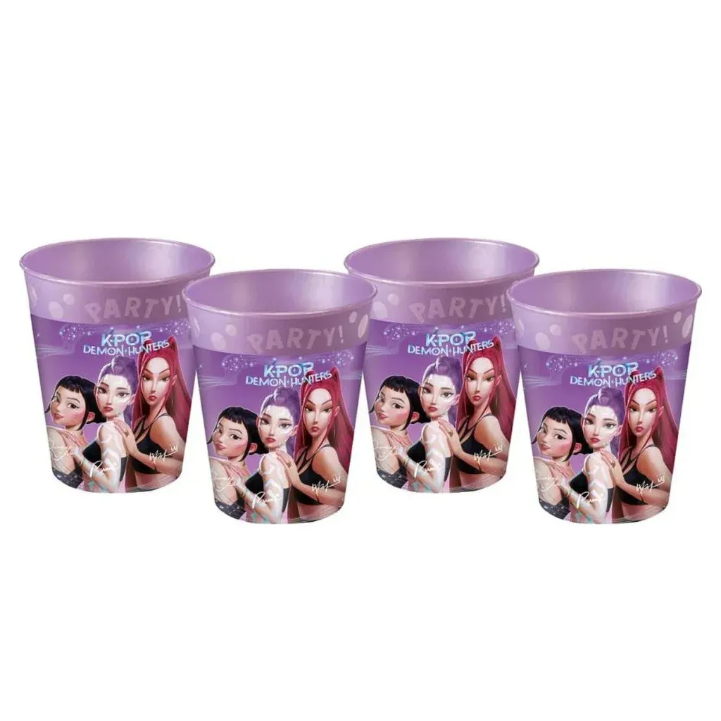 kpop demon hunters set od 4 plastične čaše, 250 ml - slika 2